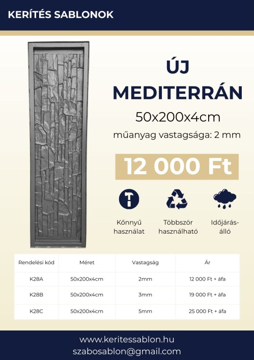 Új mediterrán - adatlap